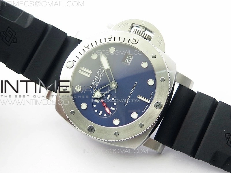 PAM1391 Luna Rossa TTF Best Edition on Black Rubber Strap P.900 Clone